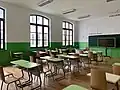 Inside one of the classrooms