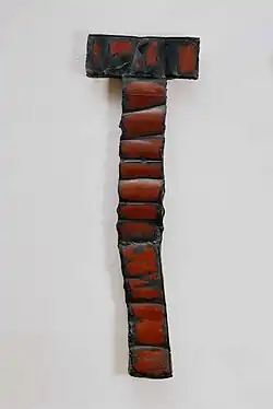 Cross (1965), enamel, asbestos cement, h. 112 cm