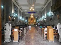Church interior in 2017