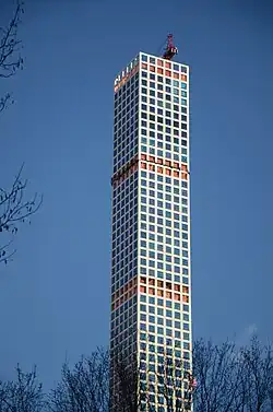 Construction progress of 432 Park Avenue in March 2015.