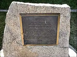 Historic landmark plaque
