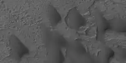 Close view of dunes Mare Tyrrhenum quadrangle, as seen by HiRISE under HiWish program