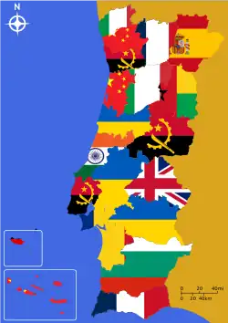 Angolans and Eastern Europeans (such as Ukrainians in Santarém) are present nationwide