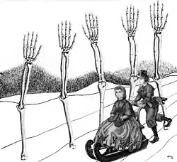 Adolf Hoffmeister, illustration of Alice's Surprise, 1971