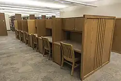 Carrels in the Howard W. Hunter Law Library