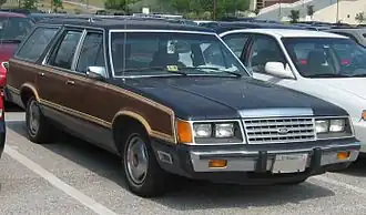 1985–1986 Ford LTD Squire station wagon (Fox platform)