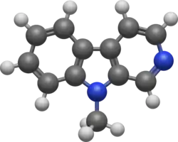 9-Methyl-β-carboline (9-Me-BC) is a heterocyclic amine of the β-carboline family, and a research chemical