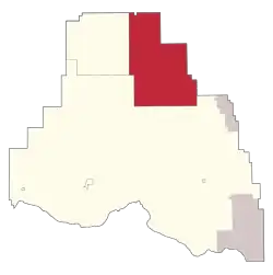 Location within Smoky Lake County