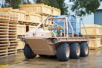 Prototype example of the Supacat All Terrain Mobility Platform (ATMP) Mk4.
