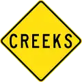 (W5-SA110) Creeks (used in South Australia)
