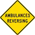 (MR-WDO-8) Ambulances Reversing (used in Western Australia)