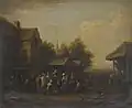 A Fish Market in a Village Square by Barent Gael, n.d. (late 17th century)