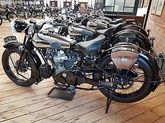 A row of Brough Superiors