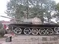 A tank in front of the Former Residence of Xu Guangda.