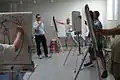 A life drawing course in session
