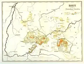 Fürstenberg territories in 1806