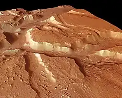 An image of the north of Aeolis Mensae, by HRSC