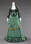 Afternoon dress designed by Charles Frederick Worth, ca. 1875