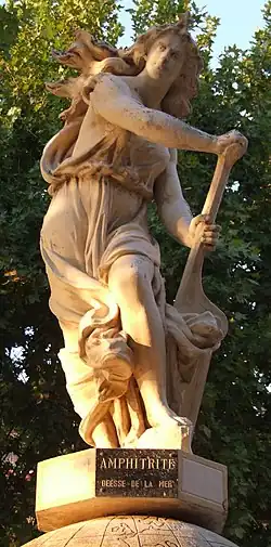 Allegorical figure by Léon François Chervet, now at Agde, as Amphitrite[9]