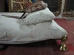Maharao's bed with golden legs