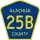 County Road 25B marker