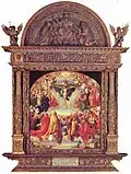 The altarpiece with Dürer's frame