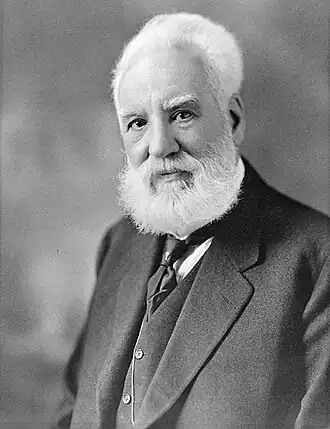 Image 62Alexander Graham Bell was awarded the first U.S. patent for the invention of the telephone in 1876. (from History of the telephone)