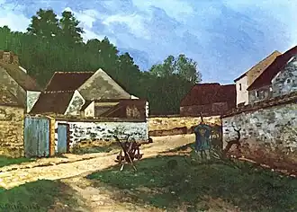Alfred Sisley, Village Street in Marlotte, 1866