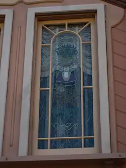 Main Street window in Disneyland to honor Alice Davis.