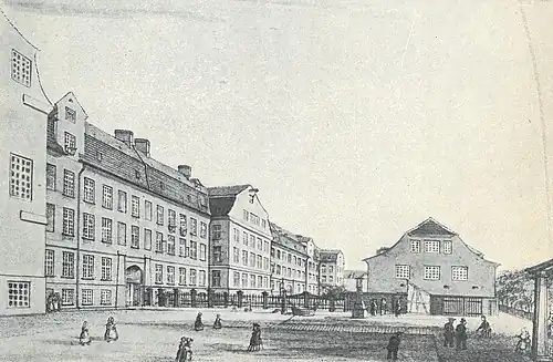 Almindelig Hospital, c. 1819.