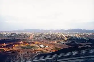 A view of Ha'il City from the top of Samra Mountain