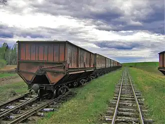 Altsevo peat narrow gauge railway in Tonshayevsky District