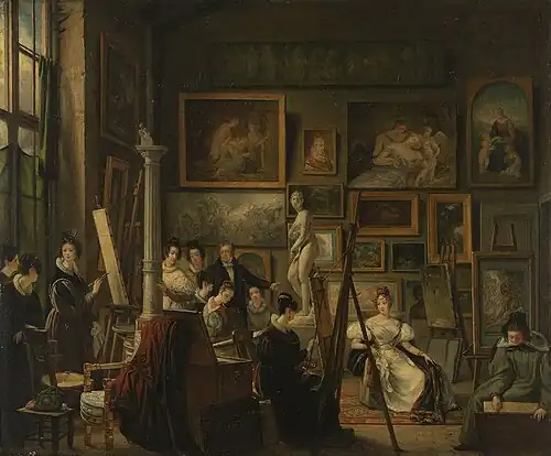 Studio's interior, a.k.a. The Artist's Studio, 1833 (Musée des Beaux-Arts de Caen)
