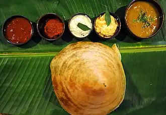 Ghee roast, known as nei dosa in Tamil