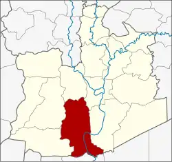 District location in Phra Nakhon Si Ayutthaya province