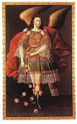 Anônimo. Anjo-Virtude, Baraquiel, século XVII.