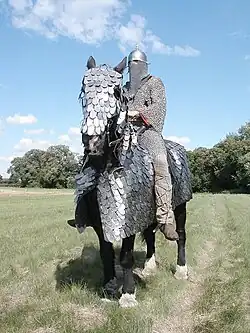 Historical re-enactment of a Sassanid-era cataphract
