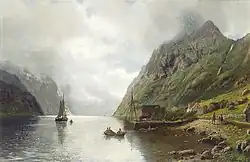 Norwegian Fjord Landscape (probably 1889)