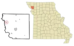 Location of Fillmore, Missouri