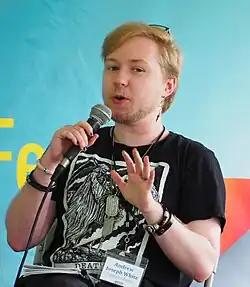 White speaking at the 2024 Gaithersburg Book Festival