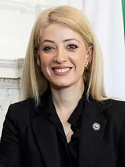 MP Annita Demetriou, President of DISY (2023–present) and President of the House of Representatives (2021–present).