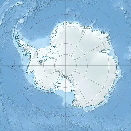 Location of Orcadas Station in Antarctica