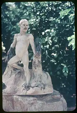 A sculpture at Pitchi Richi Sanctuary in 1957 or 1958