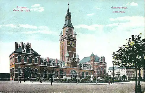 The former Antwerp-South railway station, now the site of the Palace of Justice