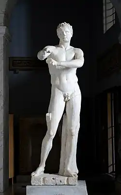 Lysippos: Apoxiomenon, Roman copy. Vatican Museums