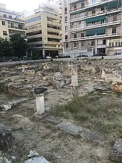 View of the atrium of the Roman mansion