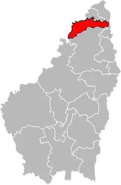 Situation of the canton of Annonay-2 in the department of Ardèche