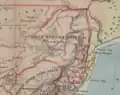 Area after the annexation of Zululand by Britain and the integration of the New Republic into Transvaal