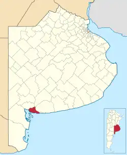 location of Coronel Rosales Partido in Buenos Aires Province