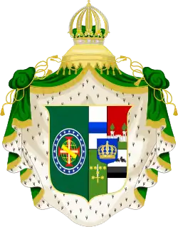 Coat of Arms of Amélie of Leuchtenberg as Empress of Brazil
